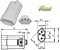 PLUGUE FEMEA 3P TMD1-3 BRANCO - 12709 - COM Prensa Cabo - Imagem 1