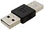 ADAPTADOR  EMENDA USB A MACHO - A MACHO - Imagem 1