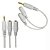 CABO Y 1P2ST PARA 2J2ST - 13cm - Imagem 1