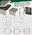 CAIXA PLASTICA PI-C112 - 112 X 112 X 54MM - SEM VEDAÇÃO E PARAFUSOS - Imagem 1