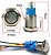 CHAVE BOTAO ANTIVANDALISMO 16mm PULSO 12V VERDE COM CABO CONECTOR - Imagem 1