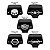 Emblema (Brasão de Metal) para Sissy Bars Skull Custom - Imagem 1