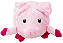 Brinquedo Bola para Cachorro Porco de Pelúcia 16cm - Pawise - Imagem 1