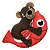 Kong Pull-a-partz Pals Brinquedo Sonoro 2 Em 1 - Cães Médio - Imagem 2