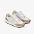 Tênis Jogger Branco Nude Linho Couro - Imagem 2