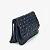 Bolsa De Ombro Couro/ Cinza Alasca e Azul Lunar - Imagem 6