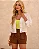 Short Alfaiataria Bolsos Foli Marrom Toffe/ Murau - Imagem 3