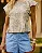 Top Peplum Pregas Bege/ Murau - Imagem 1