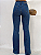 Calça Jeans Flare Feminina Cintura Alta com Cinto Escura/ Consciência Jeans - Imagem 7