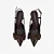Slingback Ráfia Marrom/ Couro Crocco/ Bico Fino/ Salto Baixo/ Jorge Bischoff - Imagem 4