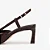 Slingback Ráfia Marrom/ Couro Crocco/ Bico Fino/ Salto Baixo/ Jorge Bischoff - Imagem 5