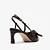 Slingback Ráfia Marrom/ Couro Crocco/ Bico Fino/ Salto Baixo/ Jorge Bischoff - Imagem 6