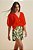 Blusa Salmão/ Decote V/ Manga Morcego/ Detalhes Viés/ Morena Rosa - Imagem 1