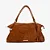 Bolsa Tote/ Marrom Caramelo/ Couro Croco e Camurça/ Jorge Bischoff - Imagem 1