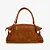 Bolsa Tote/ Marrom Caramelo/ Couro Croco e Camurça/ Jorge Bischoff - Imagem 5