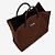 Bolsa Tote Bag/ Marsala e Café/ Jorge Bischoff - Imagem 7