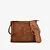 Kit Flat E Necessaire Marrom Caramelo Tecido Knit/ Jorge Bischoff - Imagem 1