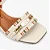 Sandália Off White Brulée Tecido Couro/ Jorge Bischoff - Imagem 5
