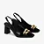 Slingback Preto Couro Verniz/ Jorge Bischoff - Imagem 2
