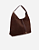 Bolsa Hobo Em Camurça Café Média/ Luiza Barcelos - Imagem 3