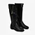 Bota Cano Alto Preto Couro/ Jorge Bischoff - Imagem 3