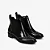 Bota Cano Baixo Preto Couro Verniz/ Jorge Bischoff - Imagem 3