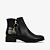 Bota Cano Baixo Preto Ocre Couro/ Jorge Bischoff - Imagem 1
