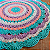 Tapete Mandala Turquesa  - 1,20 mt - Imagem 2