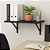 Prateleira Mdf 60cm X 20cm Preto C/ Mão Francesa - Imagem 1
