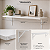 1 Prateleira Branca Mdf 100x40 Mão Francesa - Decoração - Imagem 3
