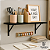 1 Prateleira Preta Mdf 100x40 Mão Francesa - Decoração - Imagem 1