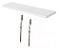 Prateleira De Mdf Branca Fosca 35x20 Kit C/ 2 Und Flutuante - Imagem 3
