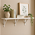 Kit 1 Prateleiras 150x30 Decoração Mdf Branca Mão Francesa - Imagem 1