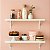 Kit 2 Prateleiras Branca Mdf 40x35 Mão Francesa - Decoração - Imagem 1