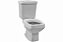 KIT BACIA CAIXA ACOPLAR LUZARTE AC.DUPLO 3/6L TAVIRA BRANCO - Imagem 1