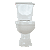 KIT BACIA CAIXA ACOPLAR LUZARTE AC.DUPLO 3/6L TAVIRA BRANCO - Imagem 2