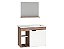 GABINETE MADEIRA COZIMAX DALIA 60CM BRANCO/TAMARINDO - Imagem 1