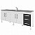 BALCAO FLEX MGM 2.0 BRANCO+PRETO - Imagem 1