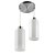 LUSTRE PENDENTE DECOR LISO DUPLO 88531104 BLUMENAU - Imagem 1
