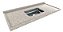 PIA MARMORE CUBA INOX 1.50MT BRANCA GRANPEL - Imagem 1