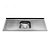 PIA INOX 1,20X,54 C/ESCORREDOR BRANOX - Imagem 1