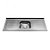 PIA INOX 1,40X,54 C/ESCORREDOR BRANOX - Imagem 1