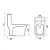 BACIA MONOBLOCO FIRENZI KIT LUCCA BRANCO AC.DUPLO - Imagem 7