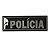 Patch Emborrrachado Tarjeta Polícia Caveira - Imagem 1