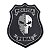 Patch Brasão Emborrachado Polícia Penal Elmo / Caveira - Imagem 1