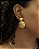 Brinco Diva Dourada Banho De Ouro 18k - Imagem 1
