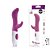 Vibrador G-Spot Dual Stick Solf Touch Em Silicone Com Estimulador À Prova D'Agua - Miss Collection - Imagem 1