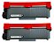 kit 02 Toners Para Brother Tn660 Tn2340 Tn2370 2,6k Premium - Imagem 1