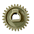 Engrenagem Rolo Pressor Para Hp P2035 P2055 Ru6-0690 Premium - Imagem 3