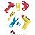 Kit Ferramentas Brinquedo Oficina Capacete Amarelo 9 Peças - Imagem 7